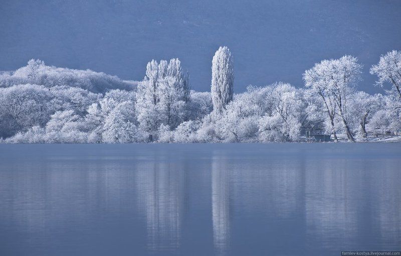 Бекан, Зима, Озеро, Пейзаж, Северная осетия Седой Бекан фото превью