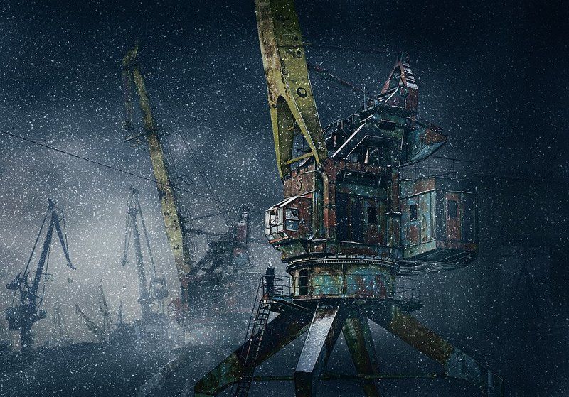 краны, новый, год Краны (новогоднее) фото превью