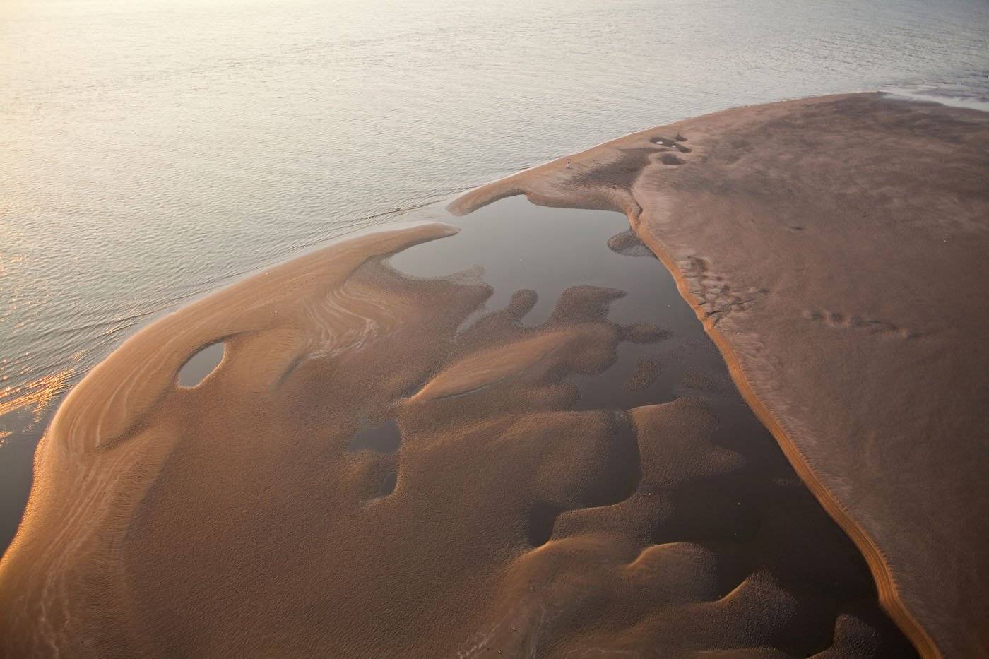 aerial, аэро, гоа, дельта реки чапора, индия, Пляж Морджим, Борис Резванцев