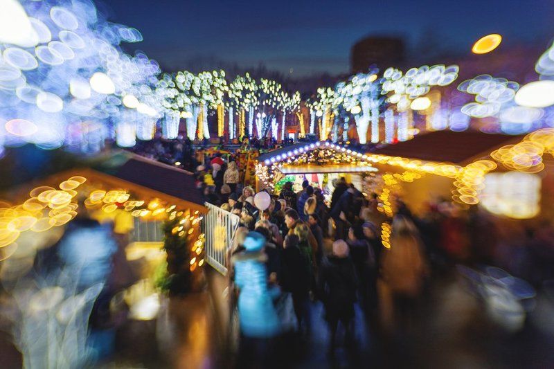 Lensbaby, Боке, Москва, Новый год, Огни, Праздники, Россия  фото превью