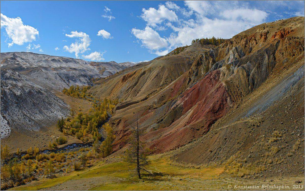 кызылчин, алтай, константин белошапкин, осень, красное ущелье, Константин Белошапкин