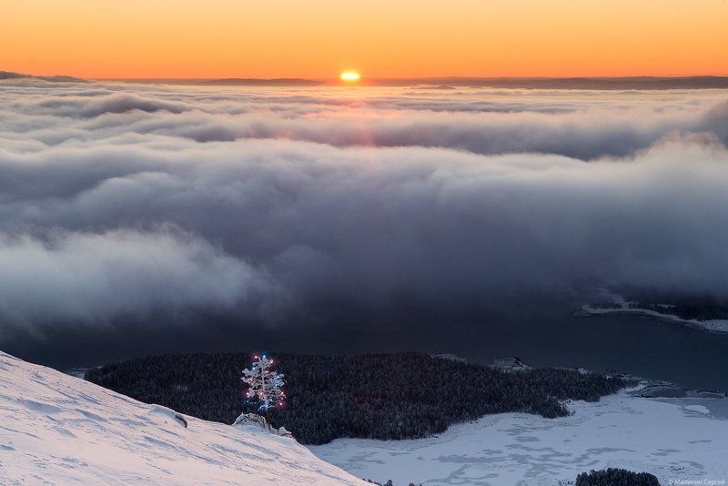 Clouds, Kandalaksha, Kola Peninsula, Sunrise, White sea, Белое море, Кандалакшский залив, Кольский, Облака, Рассвет Рождение нового дня фото превью