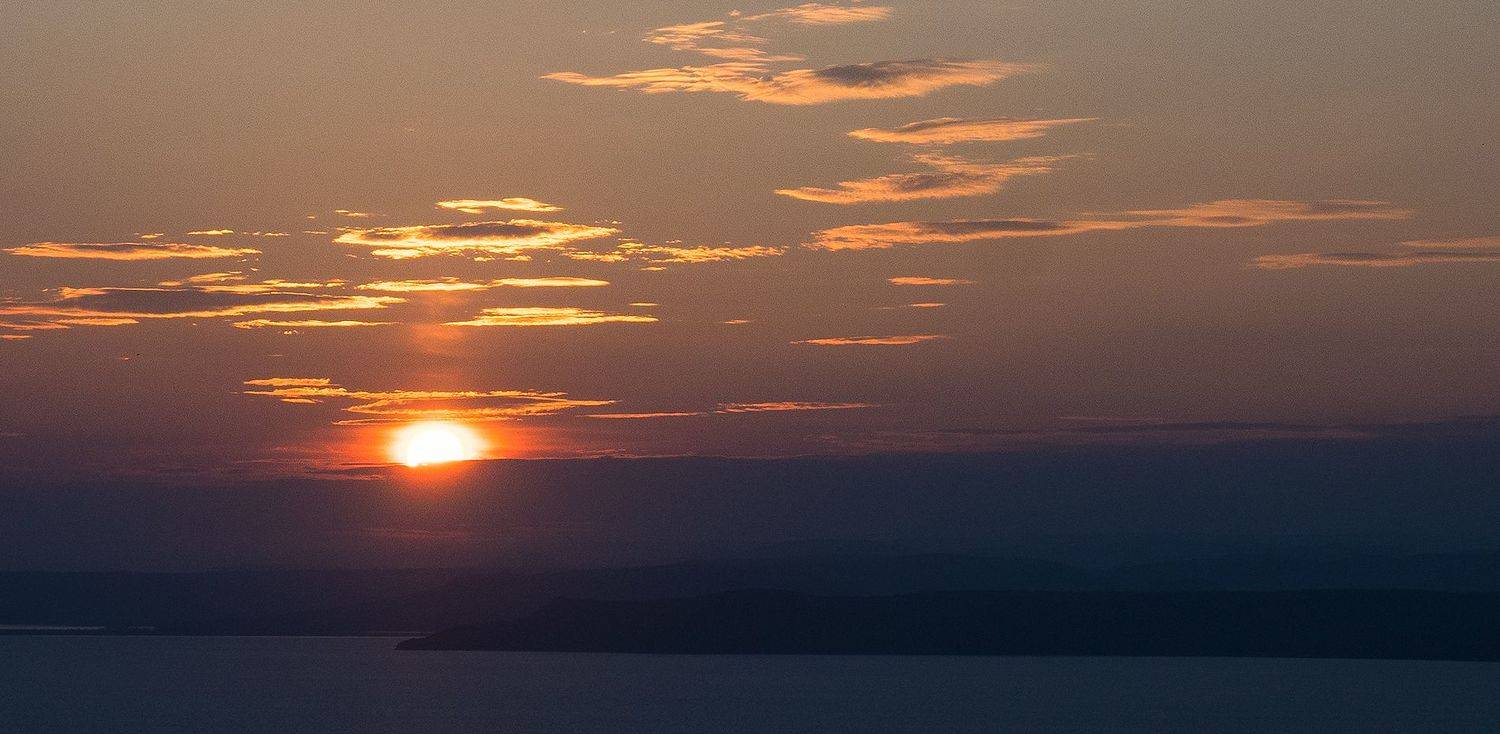 закат, море, Приморье, Владивосток, виды, солнце, небо, фотография, Чернышев Валерий