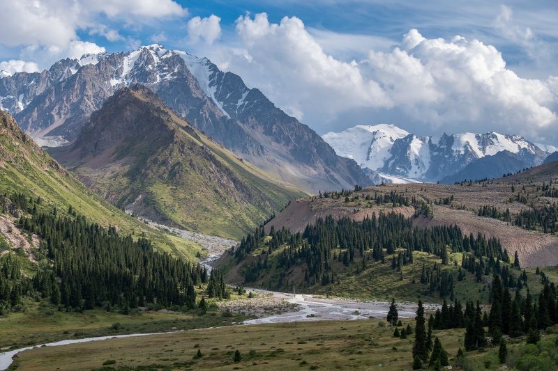 Левый Талгар, Казахстан, Алматы, горы, река Левый Талгар фото превью