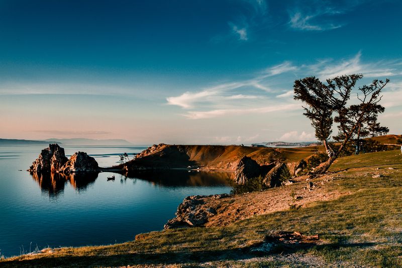 Ольхон, байкал, пейзаж, мыс бурхан Ольхон фото превью