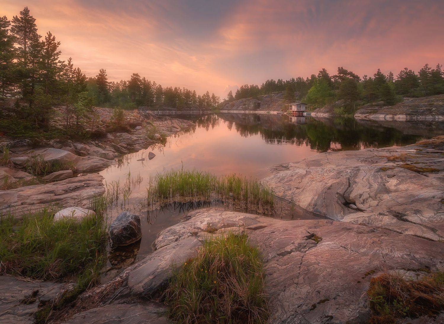 ладога,утро,рассвет,пейзаж,шхеры, Александр Кукринов