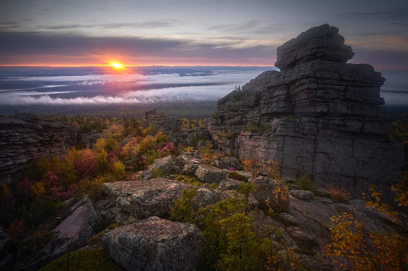 Осенним утром на Урале фото превью