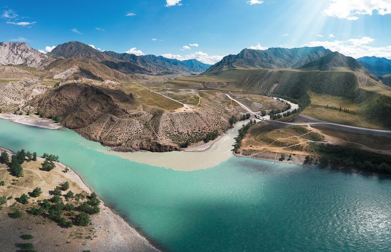 алтай Слияние Чуи и Катуни  фото превью