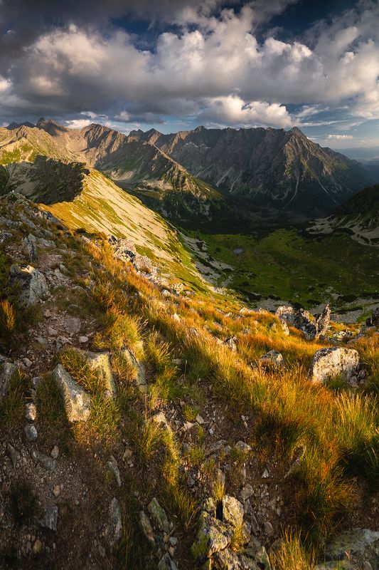 mountains, summer, poland, slovakia, sunset Evening in the Mountains фото превью