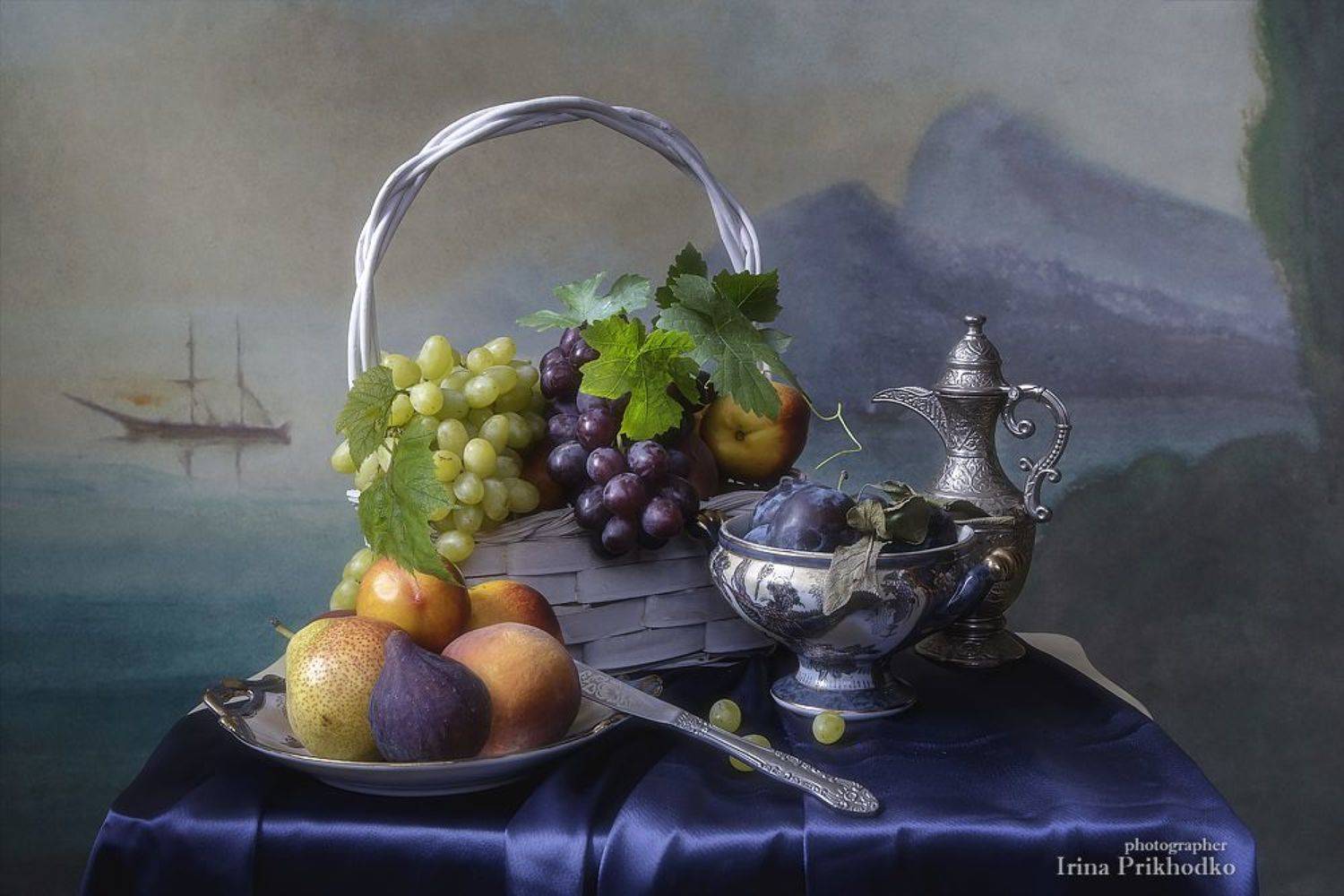 натюрморт, художественное фото, лето, фрукты, морской пейзаж, Ирина Приходько