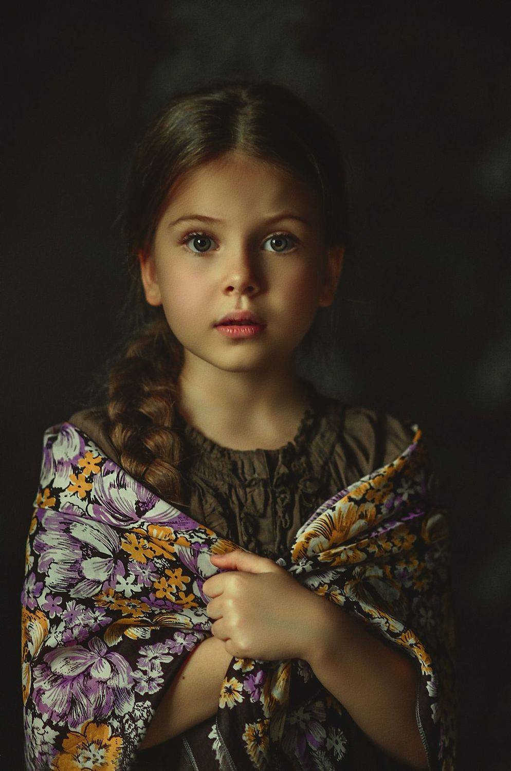 девочка, портрет, коса, милая, Ирина Ганич