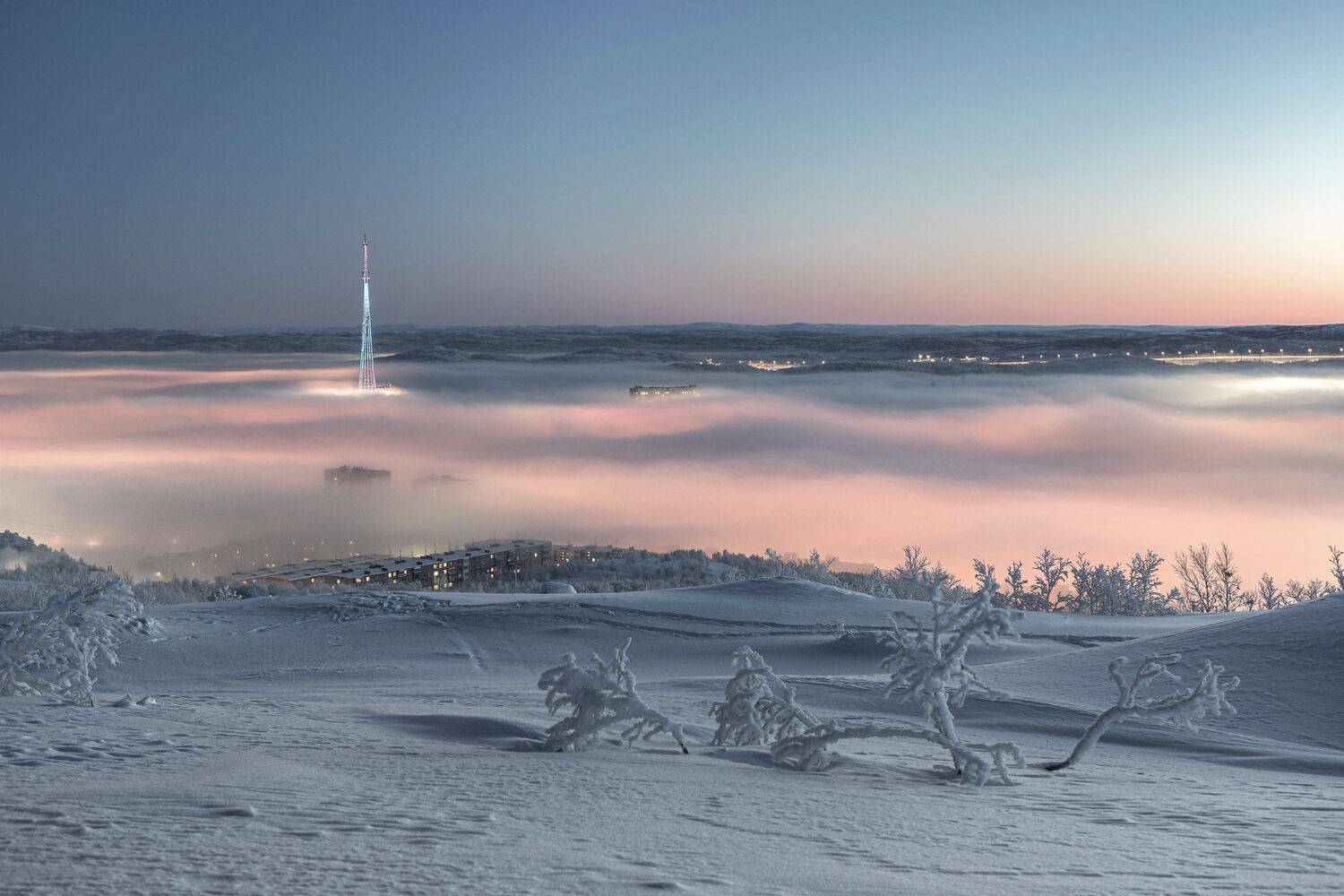 Город, Утро, Арктика, Sergey Kaverin