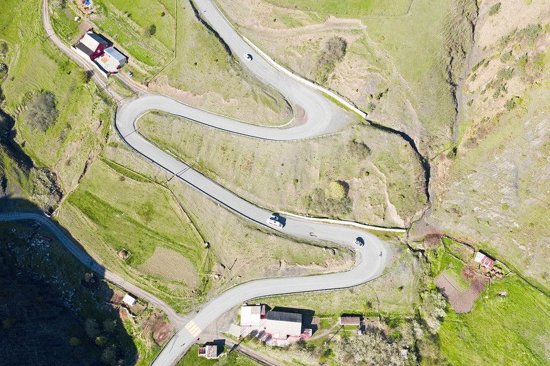 Ингушетия, Кавказ, Гули, перевал, дорога Дорога на Цей-Лоамский перевал фото превью