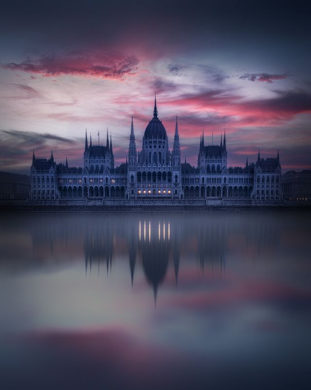 budapest, sunrise, reflections Budapest Reflectrions фото превью
