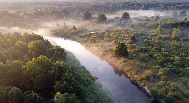 Утренний пейзаж фото превью