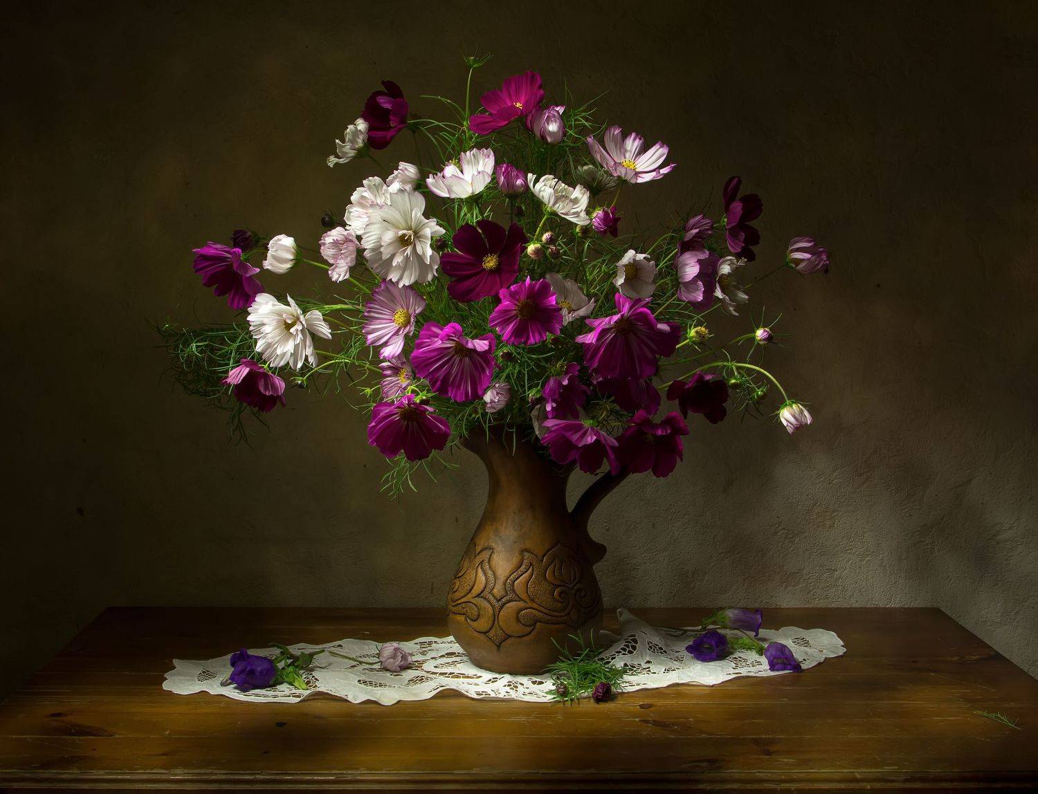 натюрморт, космея, Татьяна Феденкова