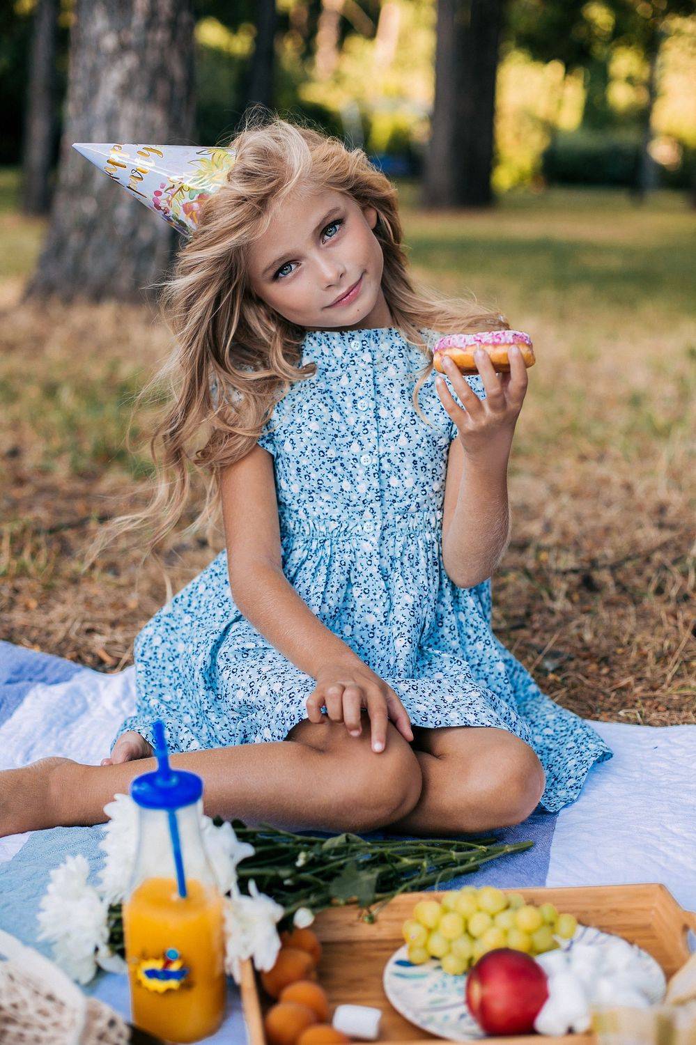 девочка, ребенок, портрет, детский портрет, портрет девочки, глаза. детское портфолио,пикник,лето, пончик, Светлана