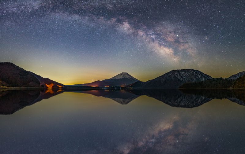 Milkyway with Fuji Mt фото превью