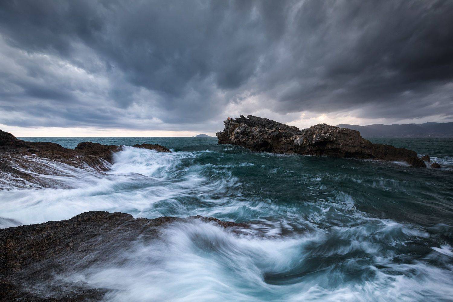 italy, liguria, gulf of poets, tellaro, la spezia, mediterranean, long exposure, sunset, sea, sun, sky, cloud, light, panorama, coast, landscape, amazing, scenic, travel, destination, wave, storm, rock, Giovanni Laudicina