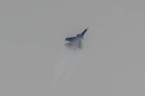 В облаках