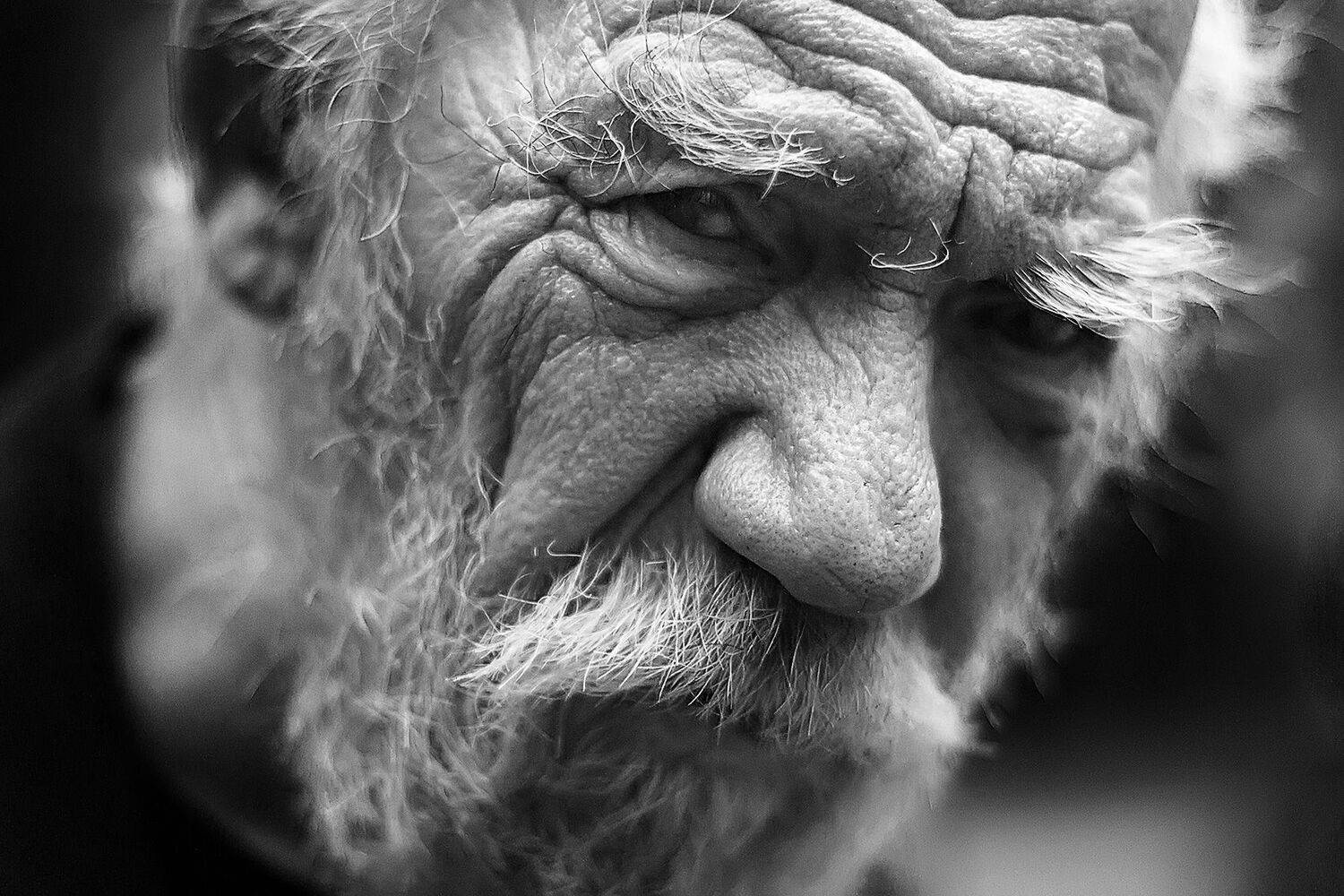 мужской портрет, портрет, чернобелый портрет, Валерий Невмержицкий