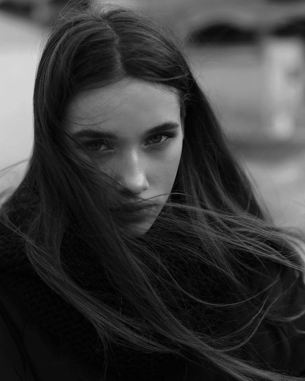 девушка, портрет, чб, Anastasia Tkachenko