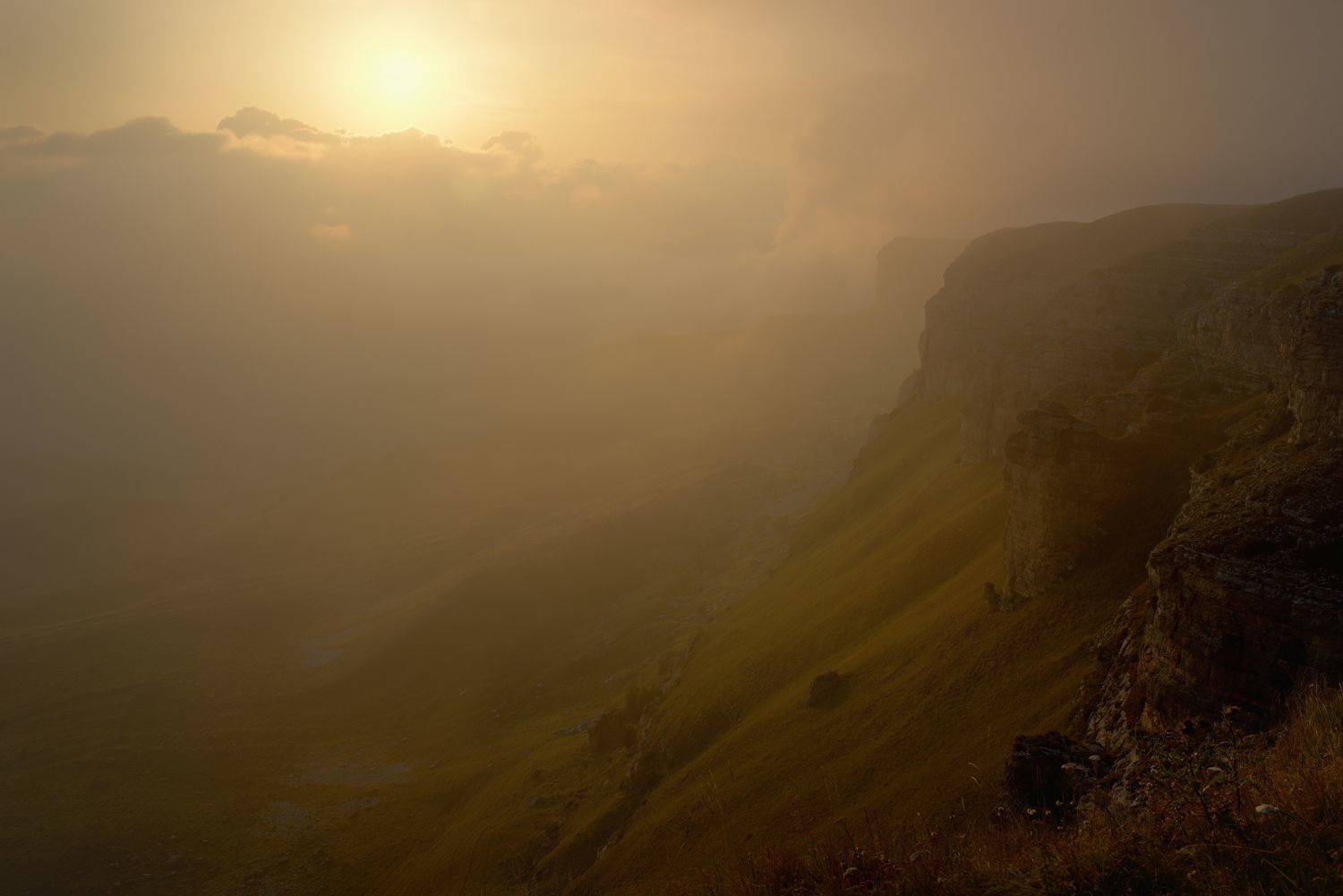 горы осень закат, Александр Жарников