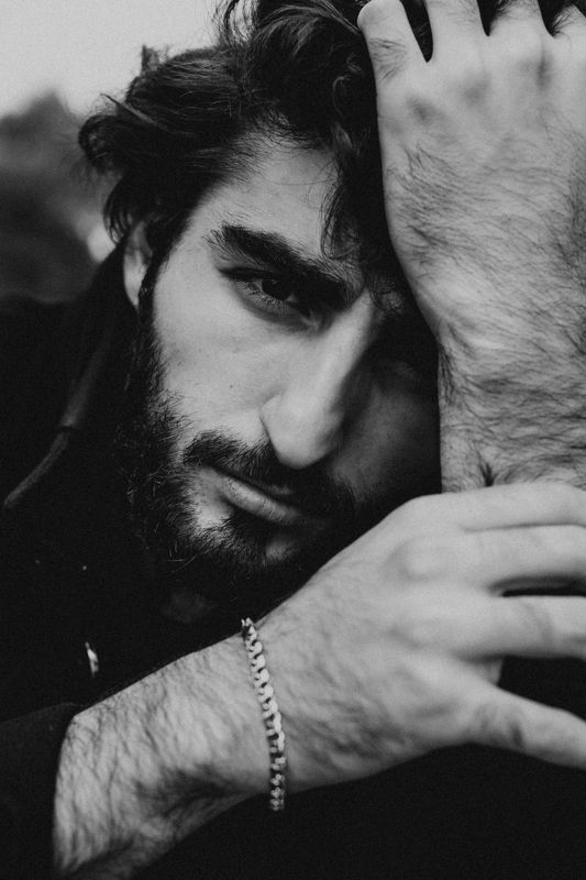 man, portrait, zamirasozieva,bw,blackandwhite, people,beard, Arthur фото превью