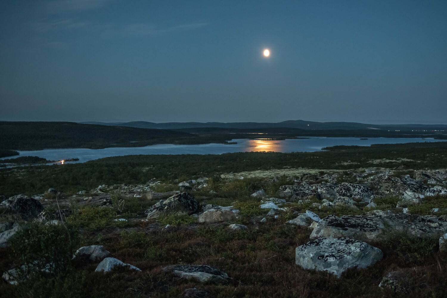 Ночь, Луна, Заполярье, Sergey Kaverin