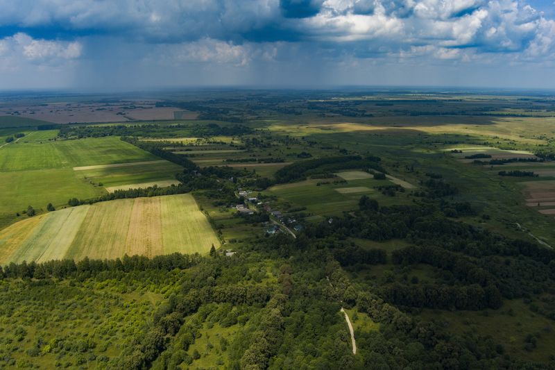 лето,небо,дождь,деревня,зелень А где-то льют сейчас дожди... фото превью