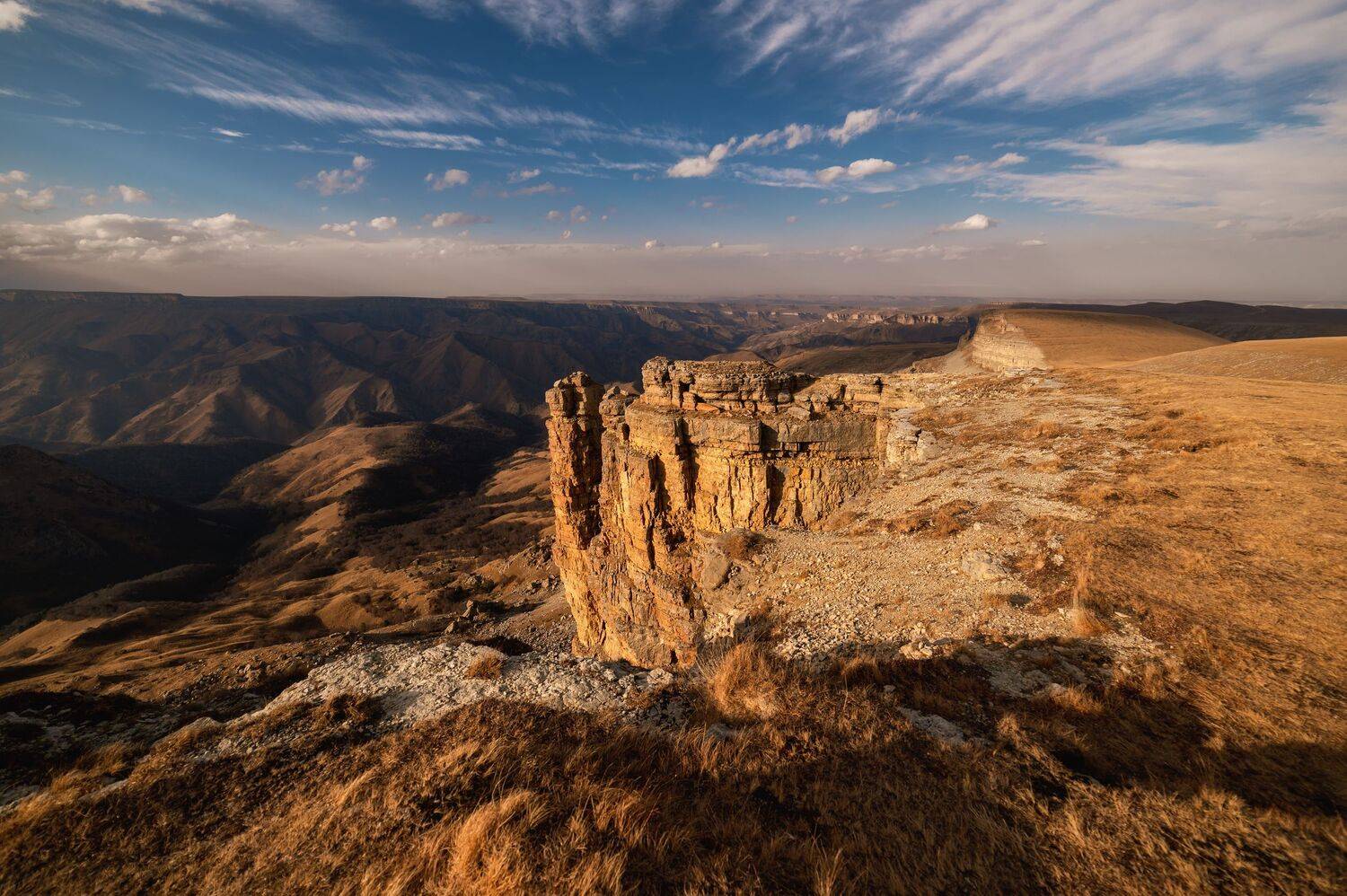 mountains sky clouds plateau rage landscape autumn rock caucasus, Егор Бугримов