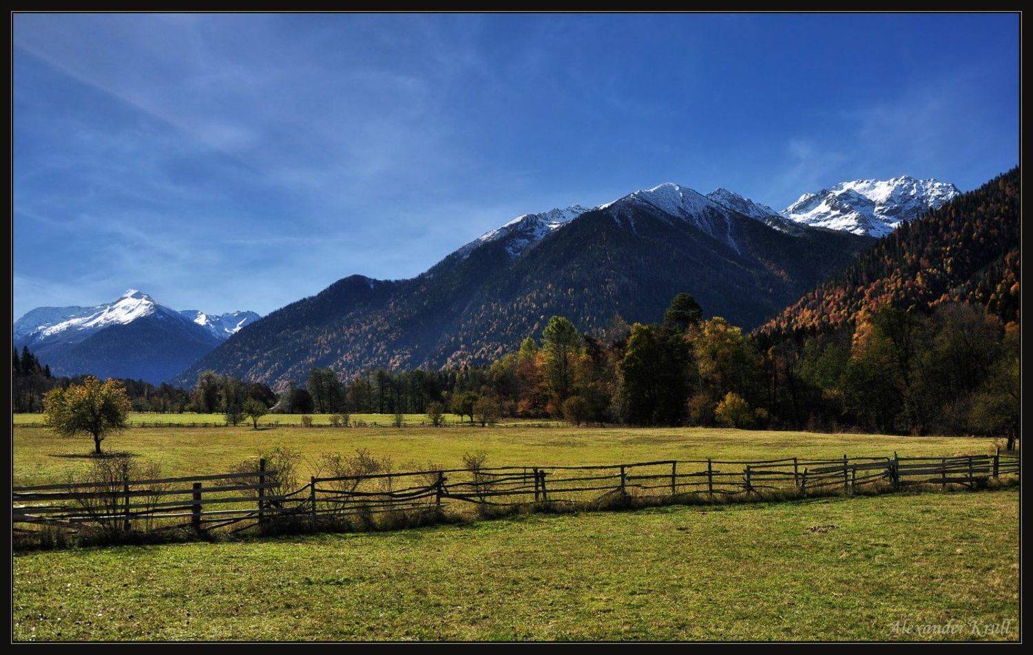 кавказ, кчр, горы, осень, Александр Круль