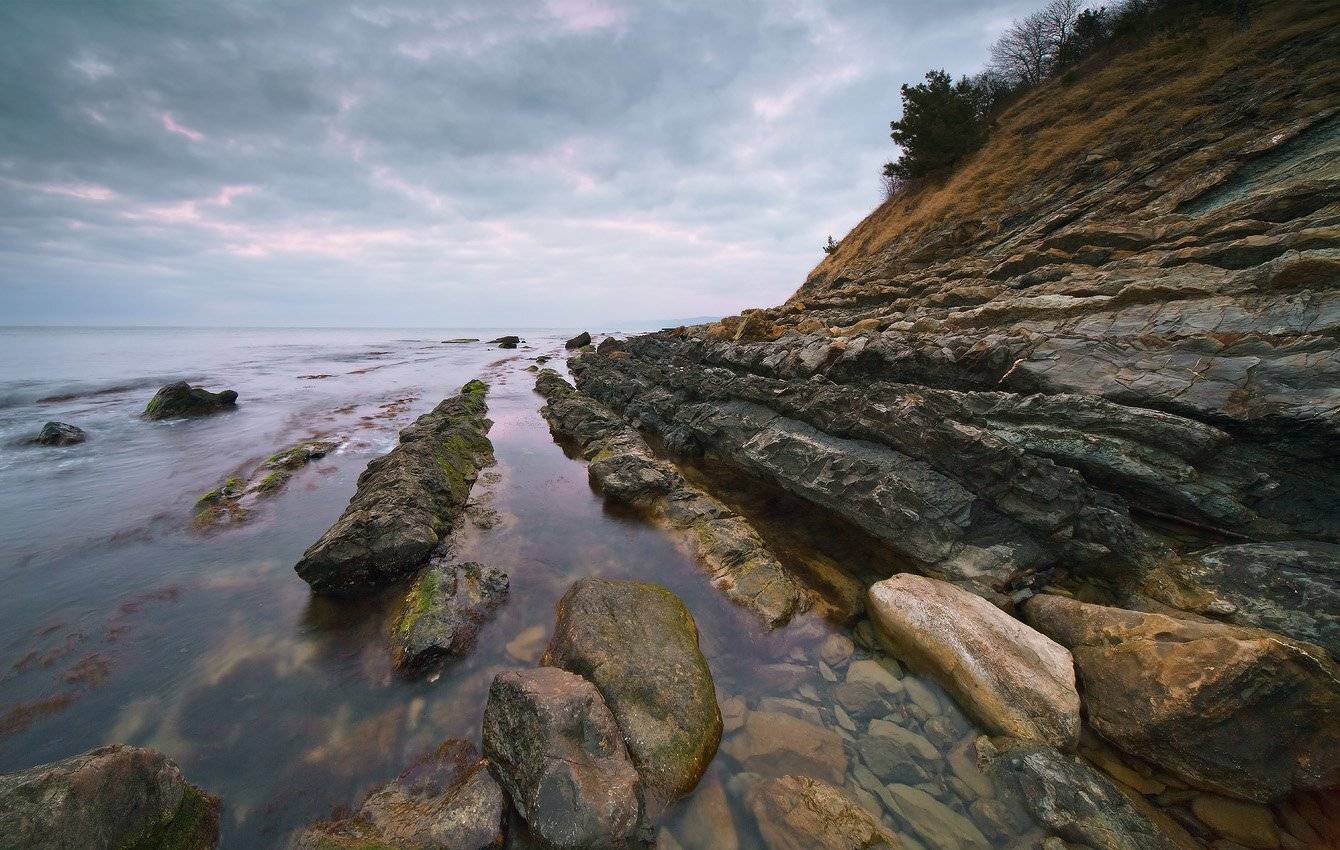 туапсе, январь, черное море, мыс, кадош, Николай Мысливцев