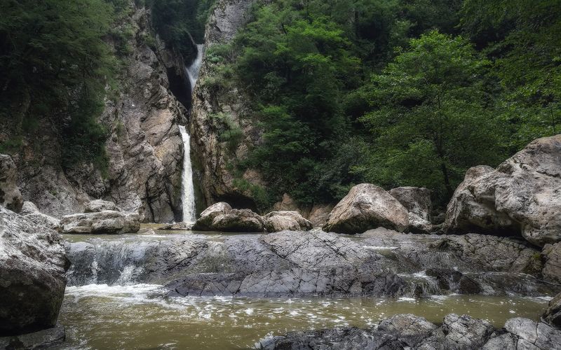 Агурский водопад фото превью