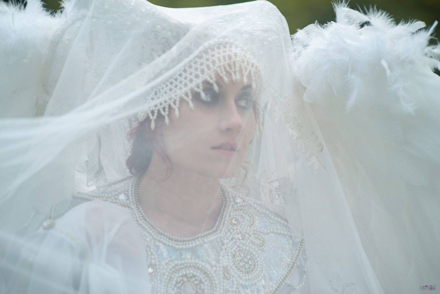 портрет, царевна-лебедь, картина, Врубель, Третьяковская галерея, сказка, Пушкин, крылья, птица, белый, Янина Ермакова