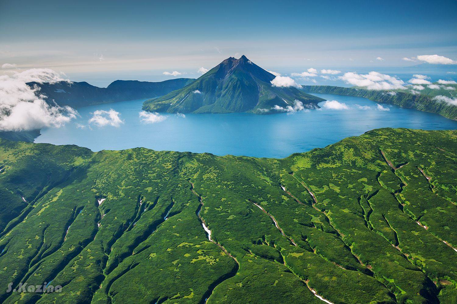 онекотан, пейзаж, курильские острова, камчатка, аэрофотосъемка, путешествие, travel, океан, тихий океан, kurile islands, onekotan, Светлана Казина