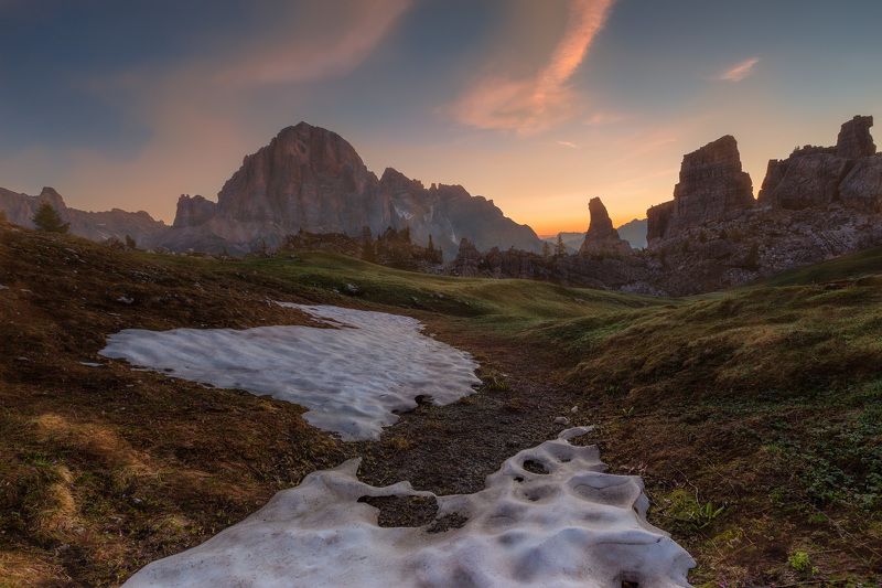 италия, доломиты, горы, облака, восход, природа, landscape, italy, dolomites, golden hour, golden light, sunrise Доломиты. фото превью