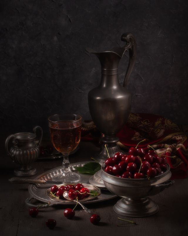 Натюрморт с черешней фото превью