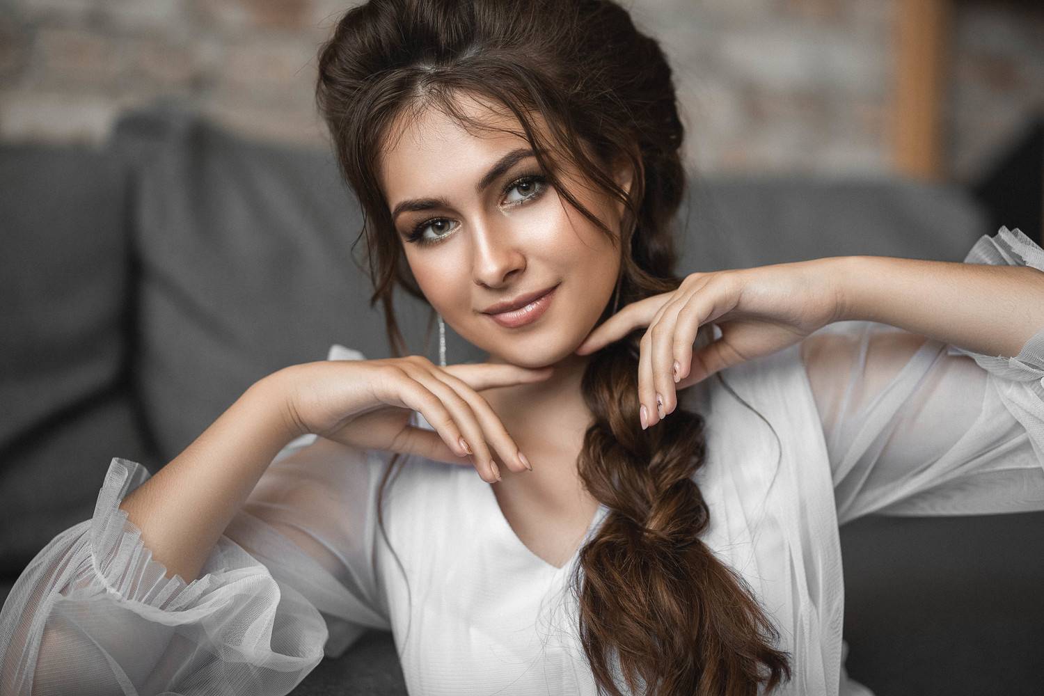 девушка, модель, портрет, фотосессия, студия, макияж, гламур, girl, model, modeling, young, portrait, make-up, творческий портрет, женский портрет, woman, young woman, glamour, постановка, постановочная фотография, fashion, Владимир Васильев