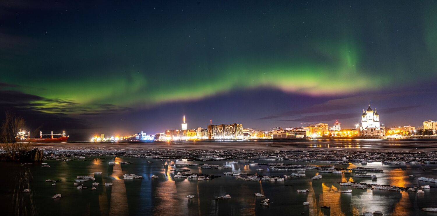 Aurora arctic Russiannorth Arkhangelsk , Илья Тильман