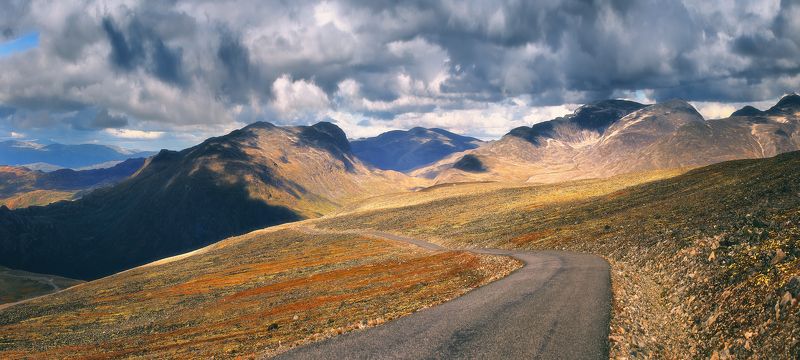 панорама, норвегия, горы, ютунхеймен, лето Дорогами Ютунхеймена фото превью