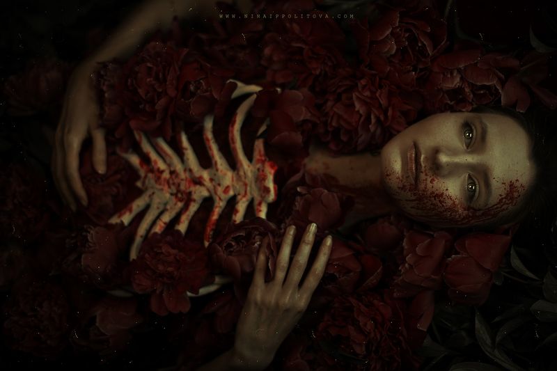 dark, art, horror, portrait, photo, fine-art Б о л и   в   г р у д и  фото превью