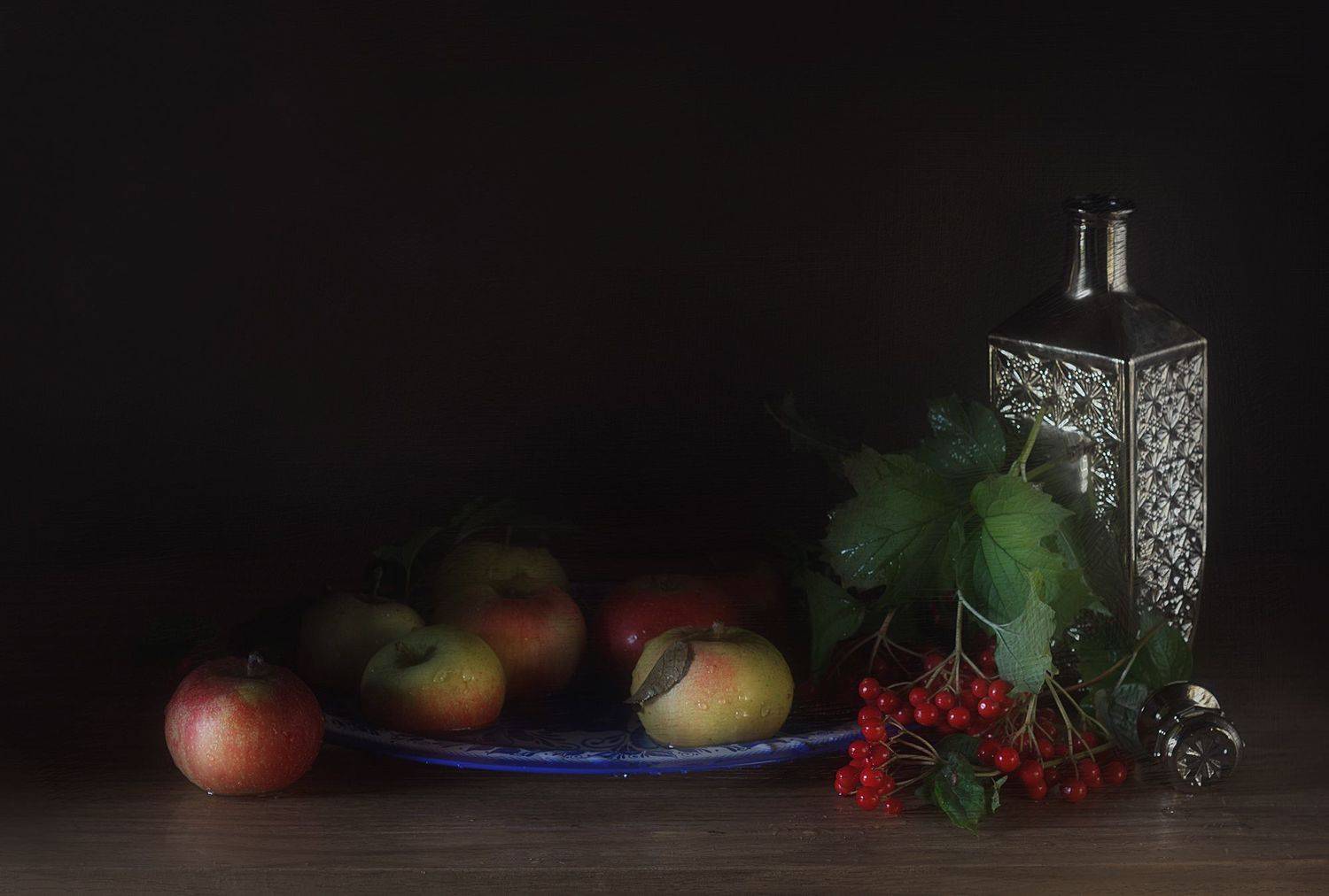 яблоки калина бутыль разнос, Ольга Сидорова