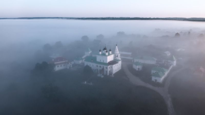 рассвет, монастырь, туман Рассвет в Анастасовом монастыре фото превью