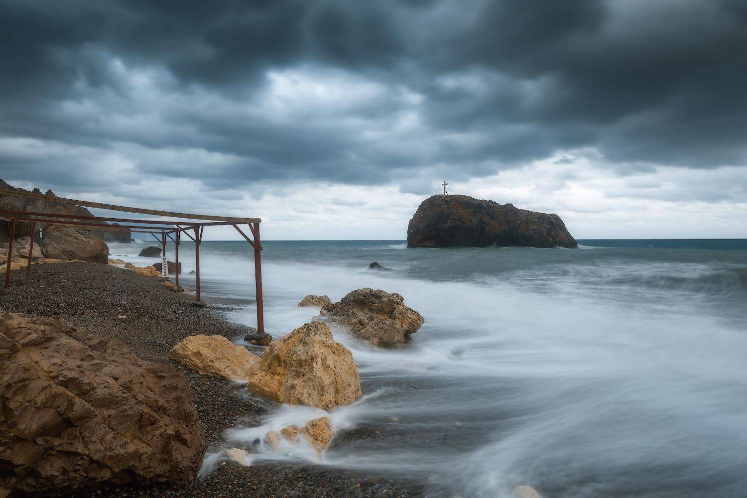 севастополь, море, шторм, закат., Владимир Дубинин
