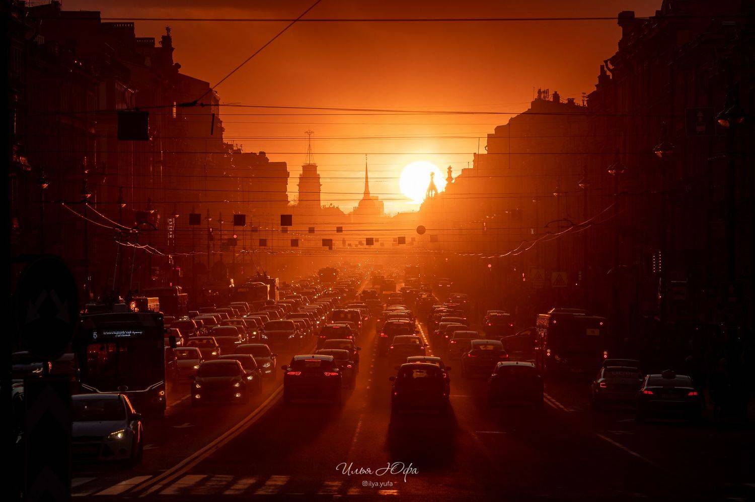 закат, город, санкт-петербург, Илья Юфа