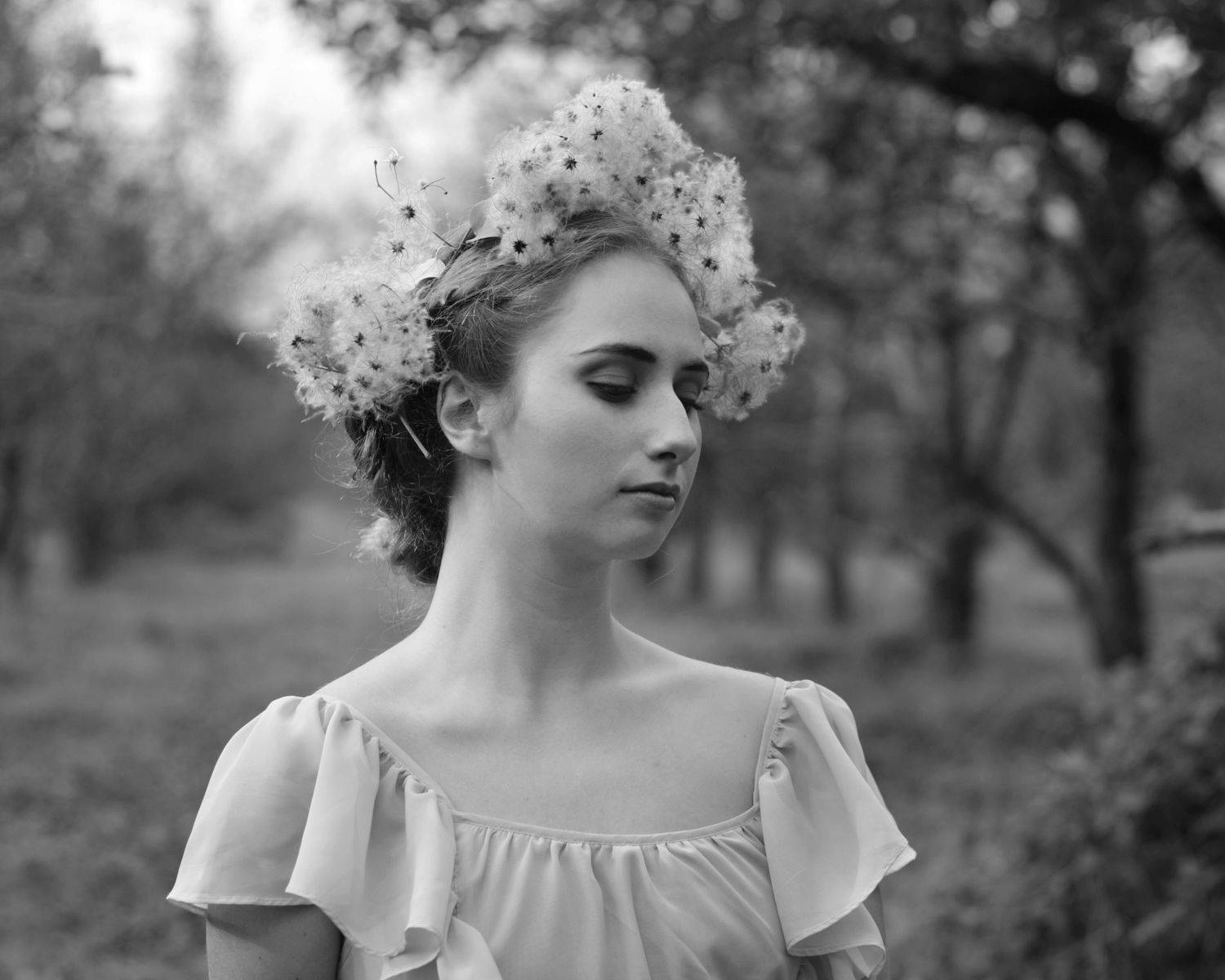 портрет, чб, девушка, Anastasia Tkachenko