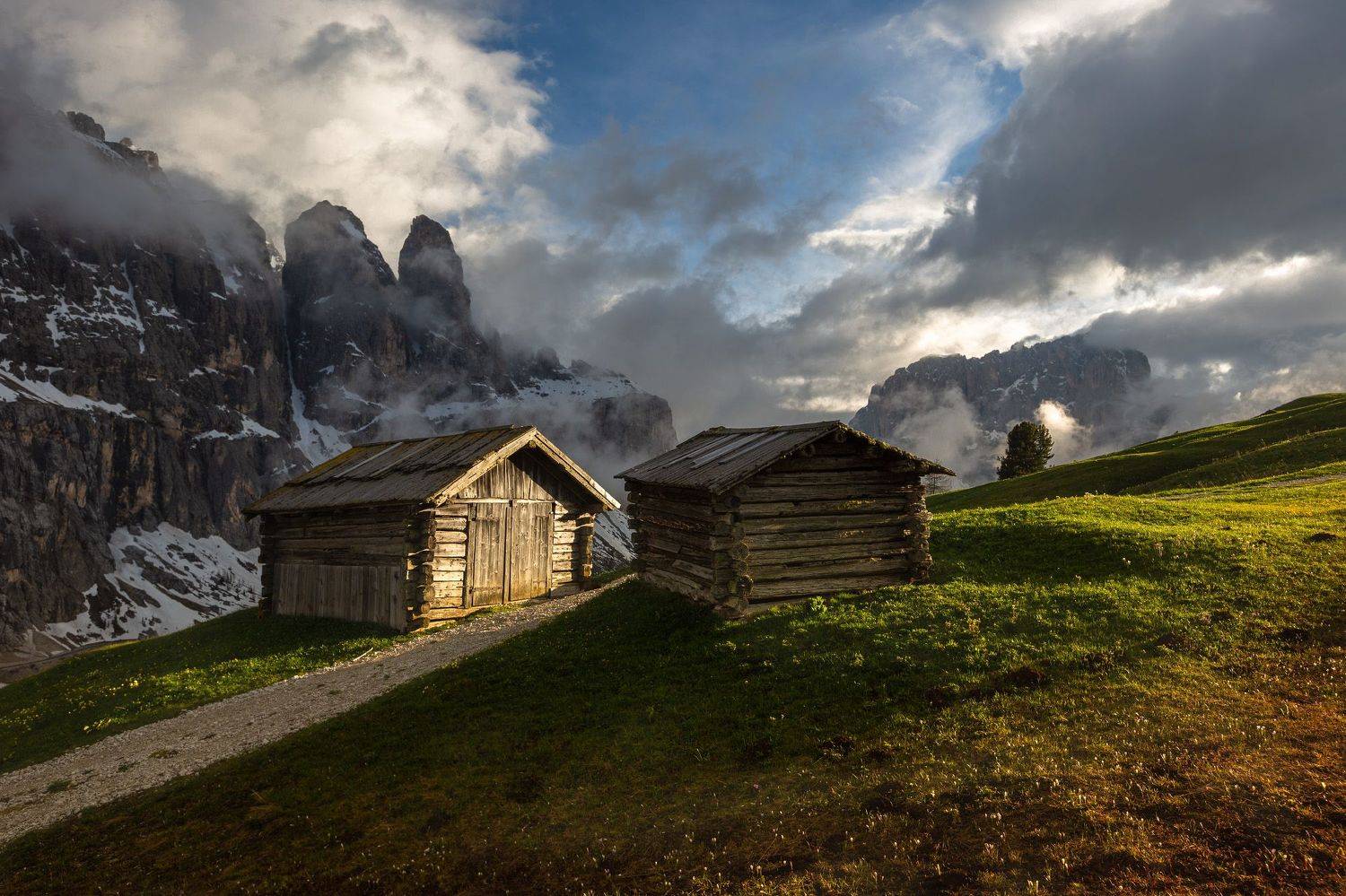 италия, доломиты, горы, облака, природа, landscape, italy, dolomites, Геннадий Финенко