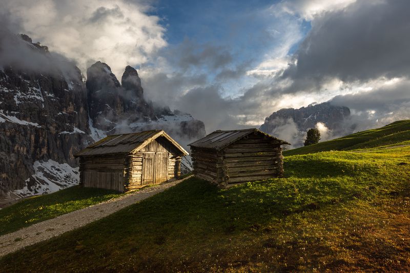 италия, доломиты, горы, облака, природа, landscape, italy, dolomites Ближе к вечеру. фото превью