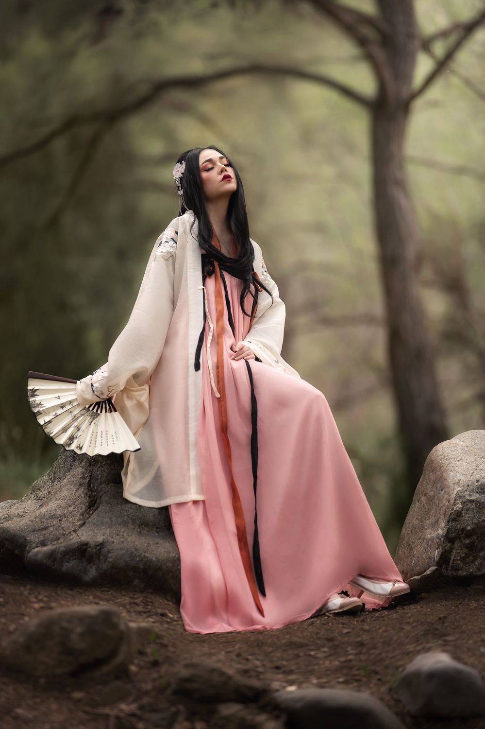 девушка фентези китай танцовщица ханфу красавица, Виктория Кузнецова